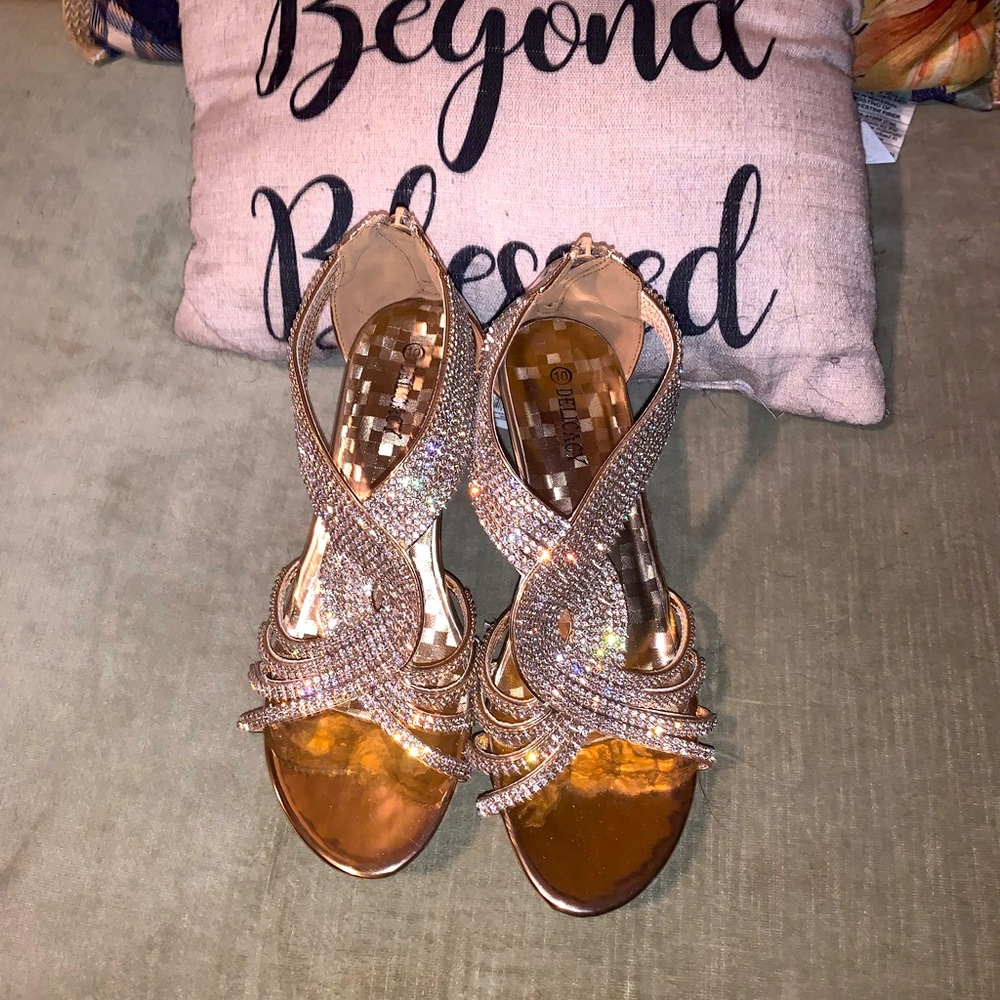 Rose Gold Womens Heels